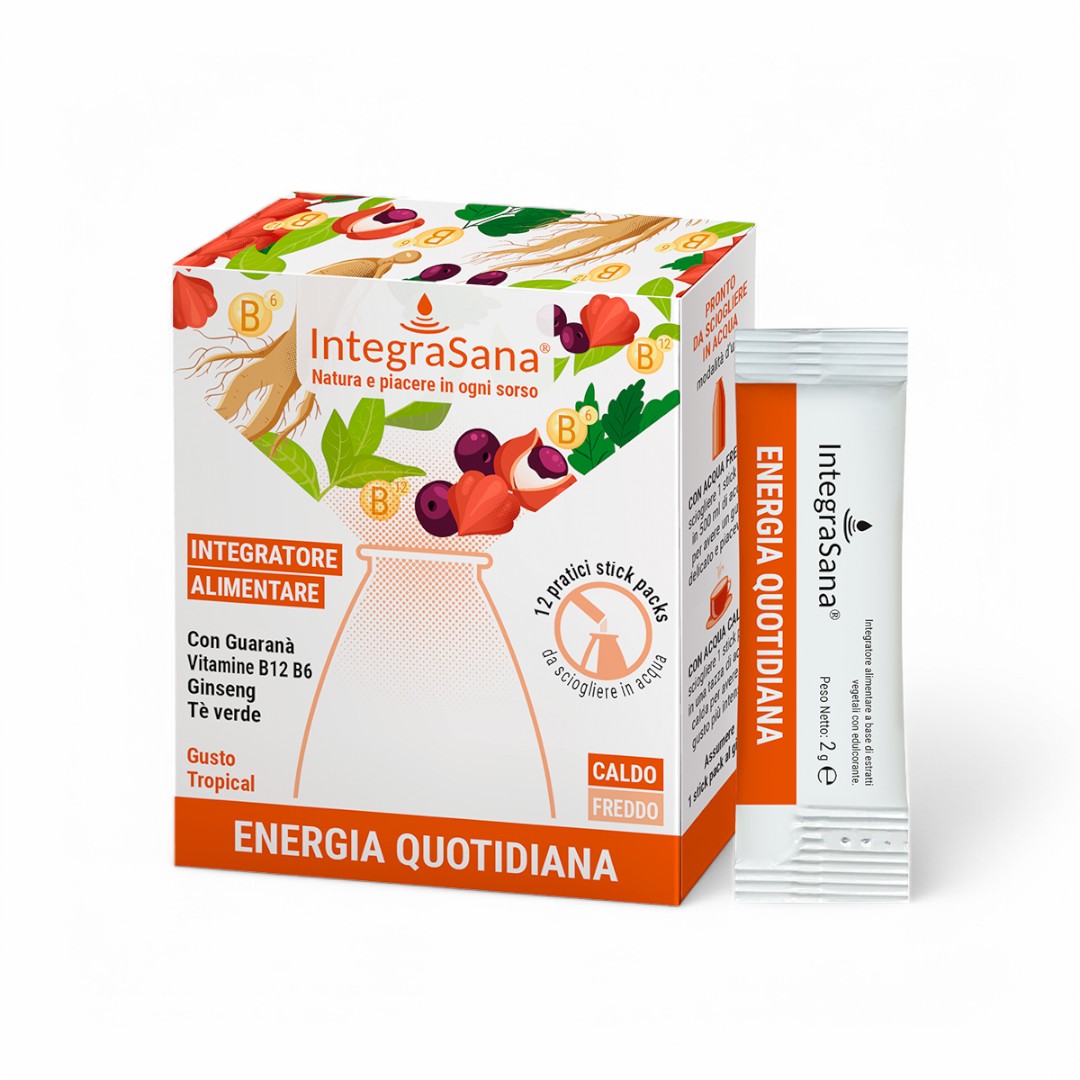 D39 |Integratore energia quotidiana per stanchezza fisica e mentale 12 stick