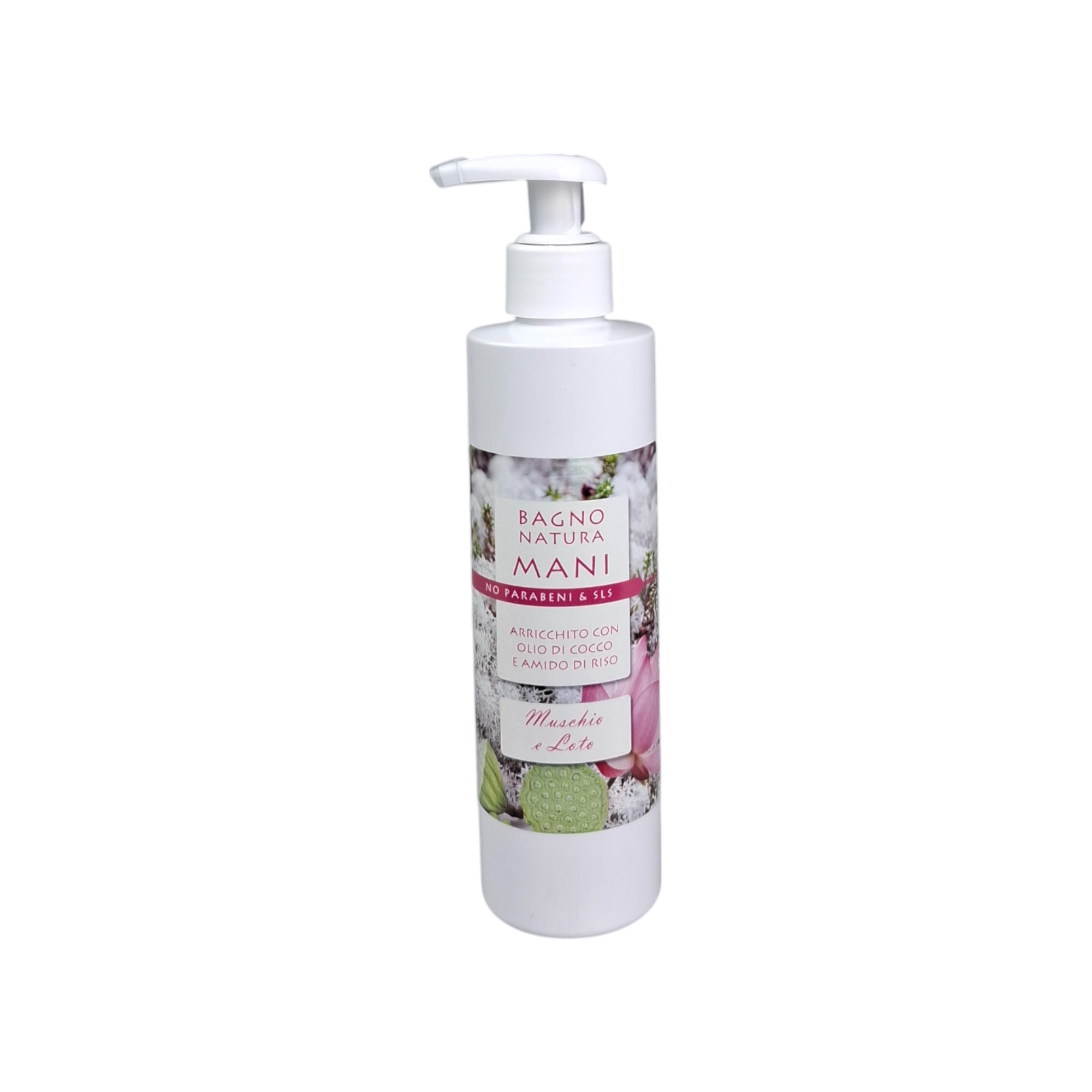I44 |bagno natura mani 250ml LOTO E MUSCHIO BIANCO