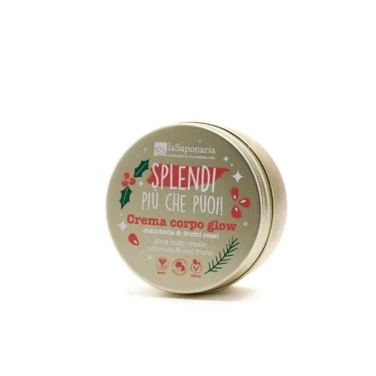 Crema corpo Glow – Mandorle & Frutti Rossi-La Saponaria