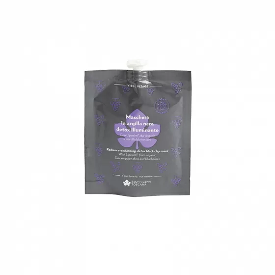 Maschera in argilla nera detox-illuminante - immagine 2
