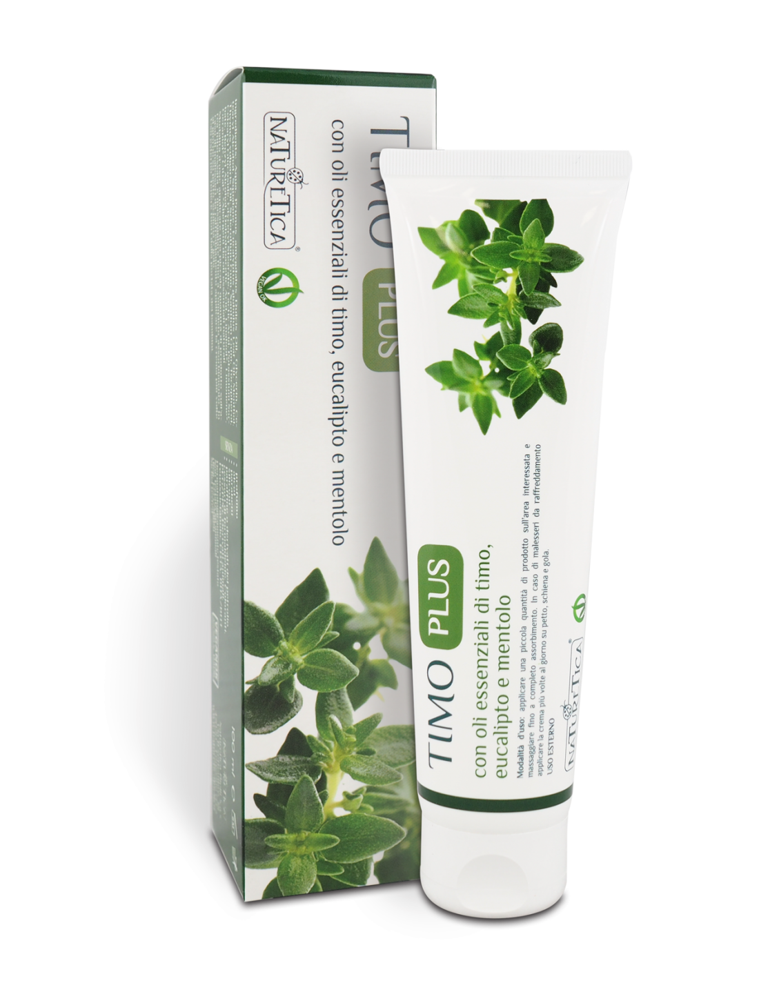 TIMO Naturetica Crema Pomata Timo Plus balsamica Coadiuvante in caso di tosse, raffreddore, sinusite, mal di gola e stati influenzali Biologica 100ml - immagine 2