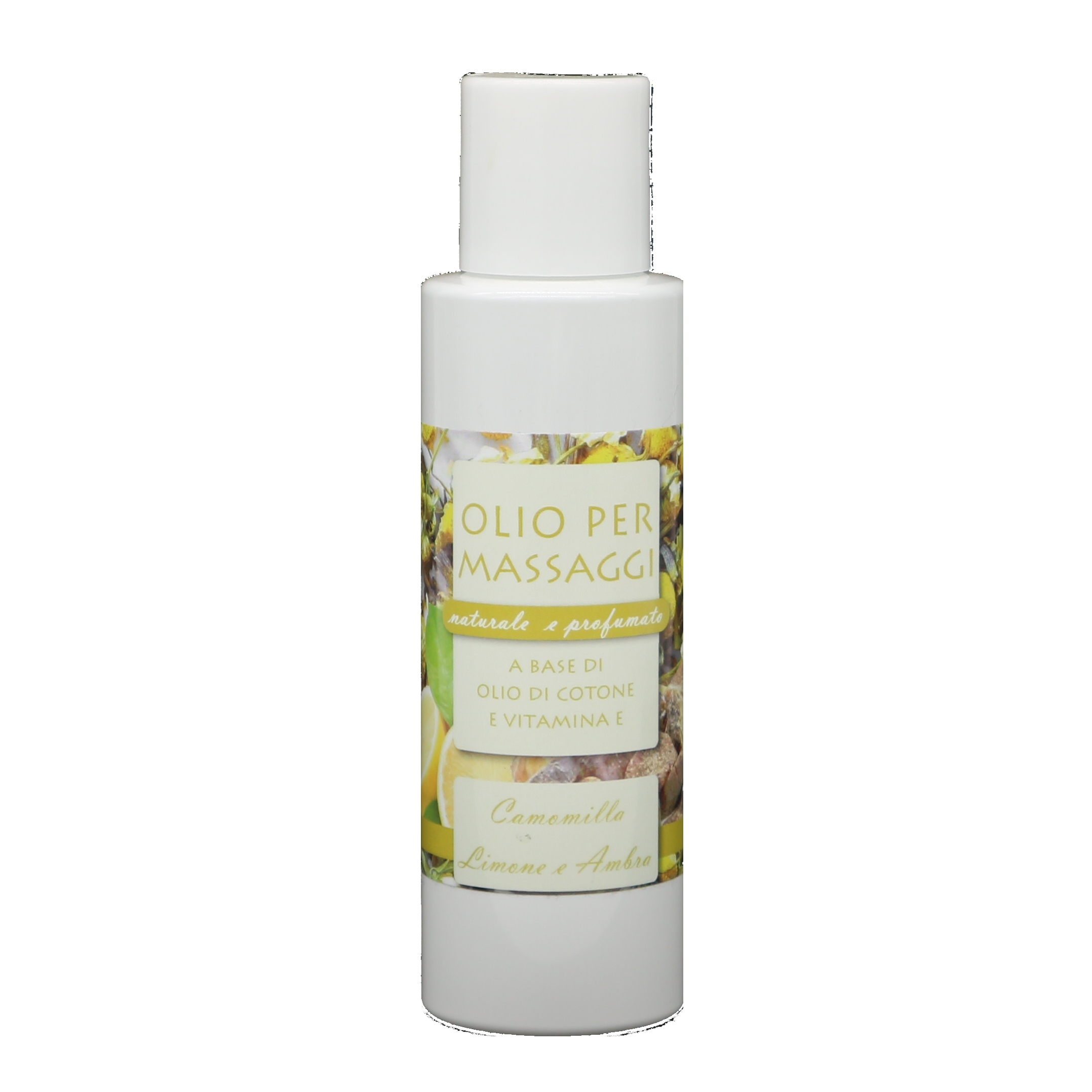 I03 |olio per massaggio 100ml CAMOMILLA AMBRA E LIMONE