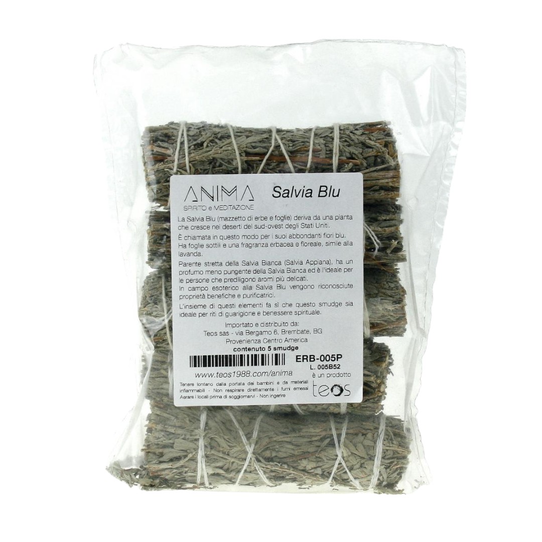 G52 |SALVIA BLU da Bruciare Pacco da 5 Tronchetti