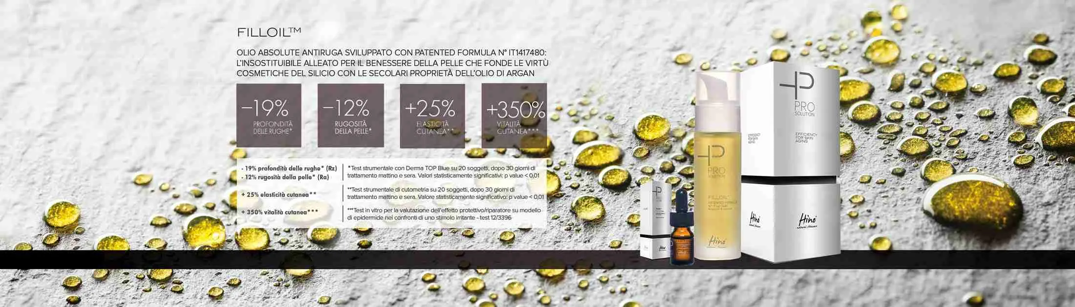 Filloil HINO OLIO ABSOLUTE ANTIRUGHE antiage antietà Viso, collo, décolleté e CORPO Biologico Ecologico Vegano Hino natural skincare 4ml e 50ml - immagine 8
