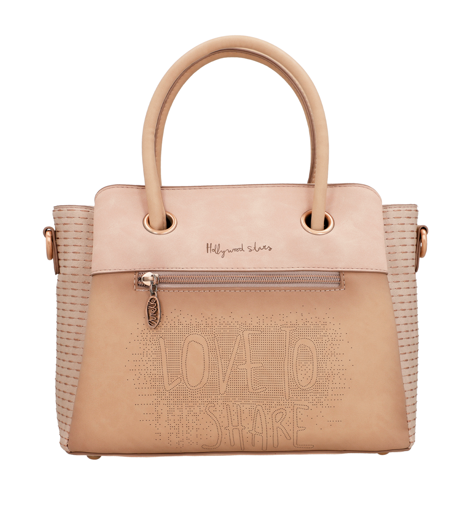 Borsa Studio con manico color carne - immagine 6