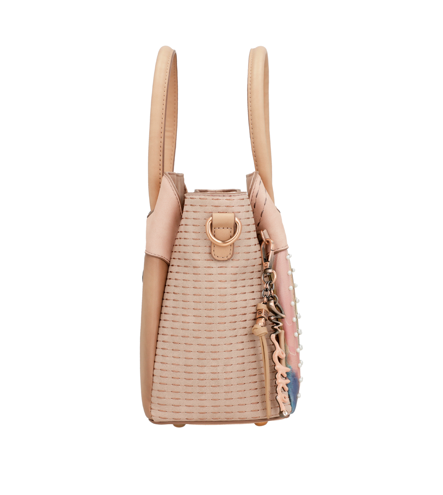 Borsa Studio con manico color carne - immagine 7
