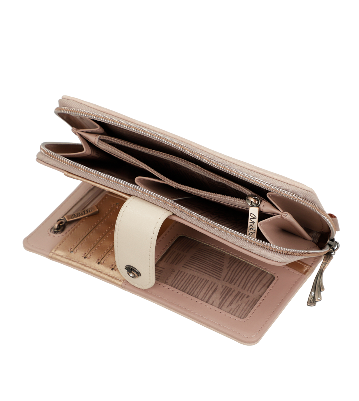 Portafoglio RFID Studio color nudo Anekke - immagine 9