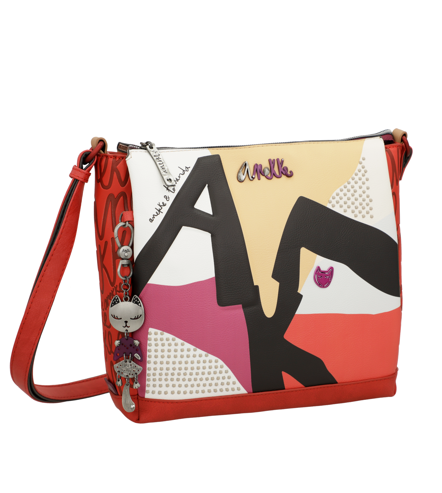 Borsa a tracolla alla moda a 3 scomparti Anekke - immagine 2