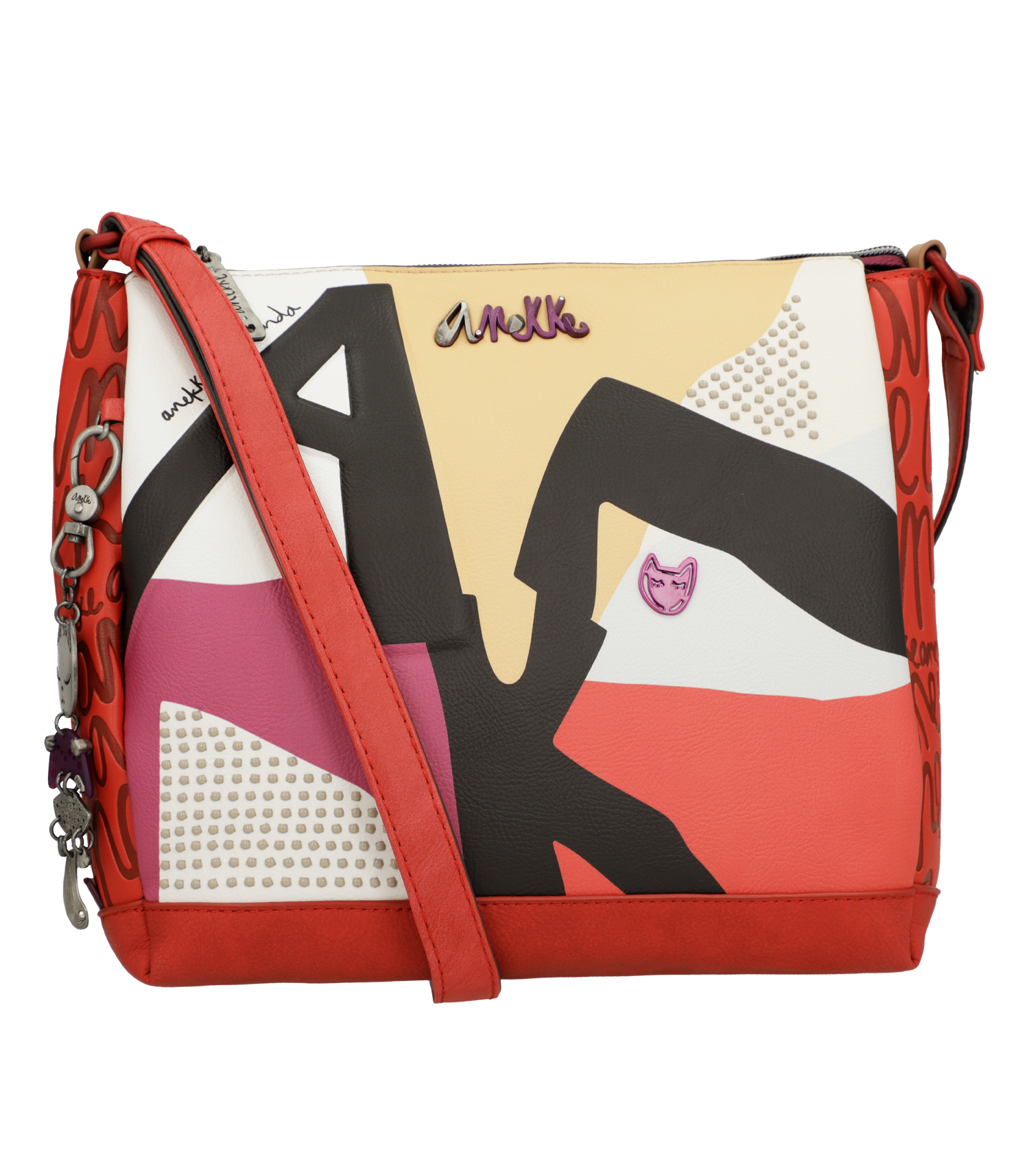 Borsa a tracolla alla moda a 3 scomparti Anekke - immagine 5