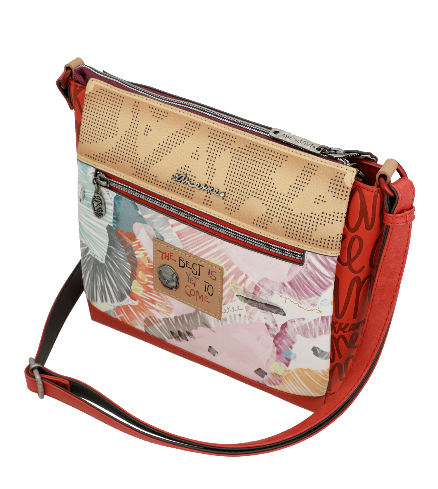Borsa a tracolla alla moda a 3 scomparti Anekke - immagine 8