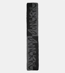 Sciarpa nera Logomania - immagine 2