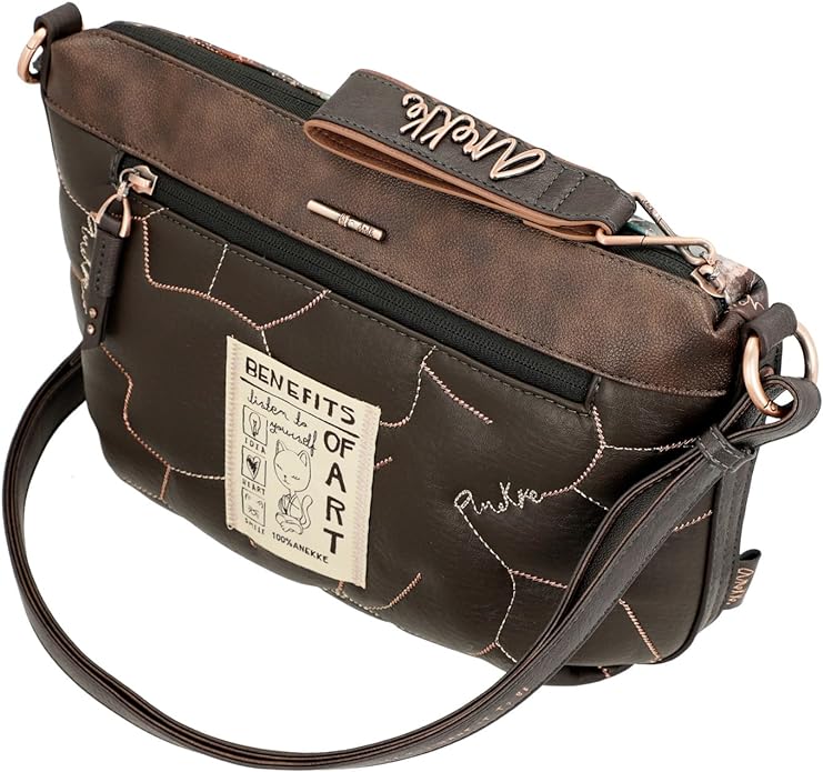 Borsa a tracolla Shōen imbottita con manico metallico - immagine 4